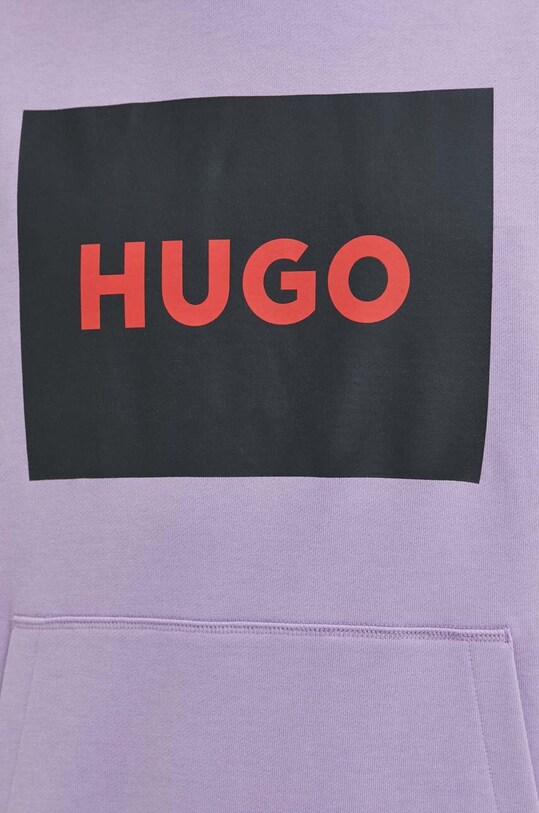 Бавовняна кофта HUGO 50473168 фіолетовий