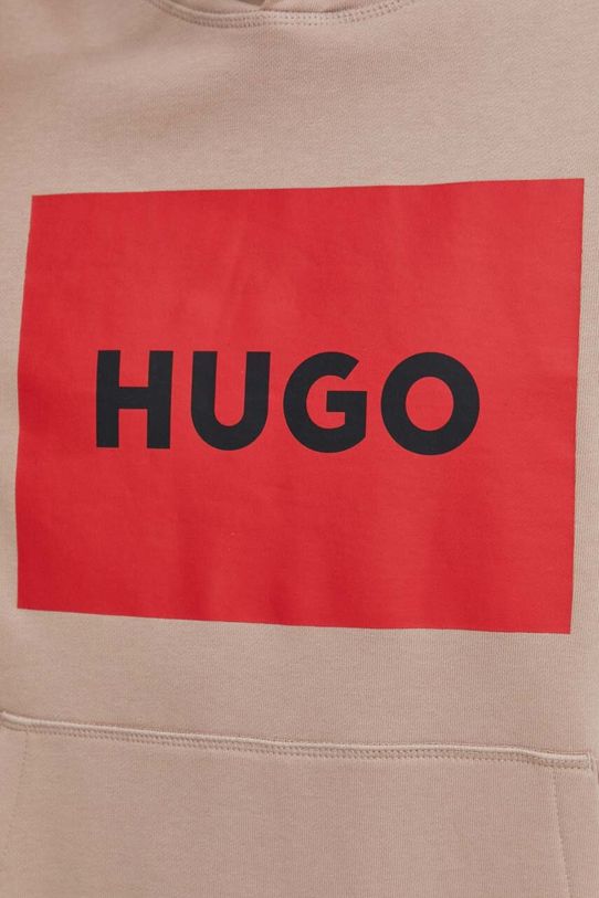 Bavlnená mikina HUGO 50473168 béžová