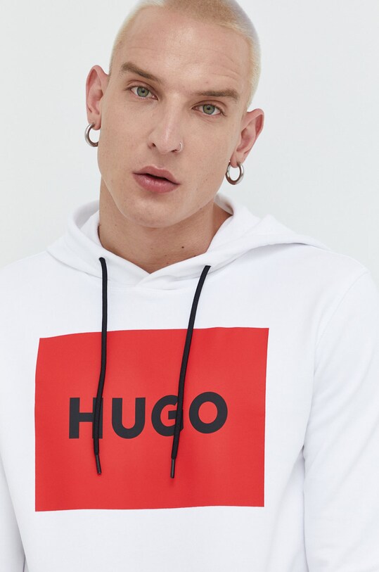 Одежда Хлопковая кофта HUGO 50473168 белый