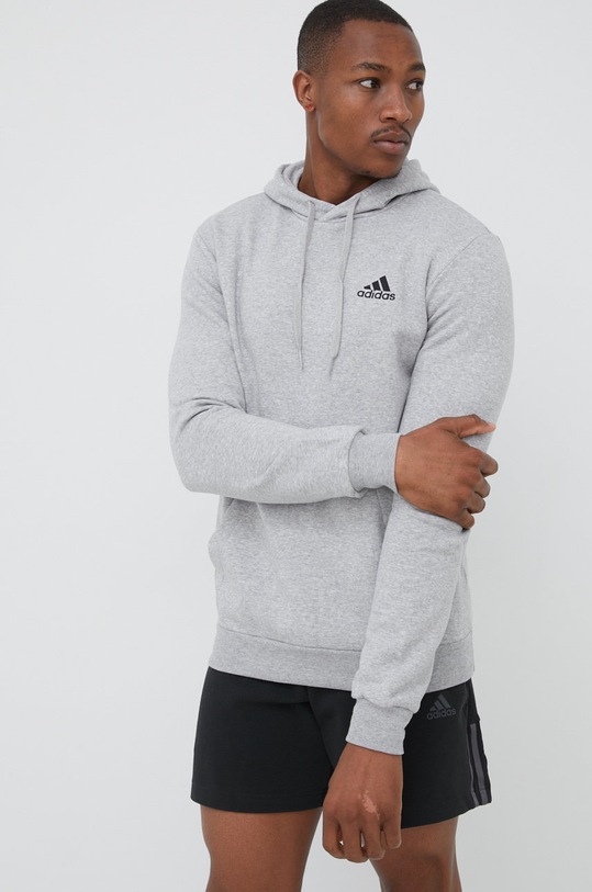 Mikina adidas nášivka šedá H12213