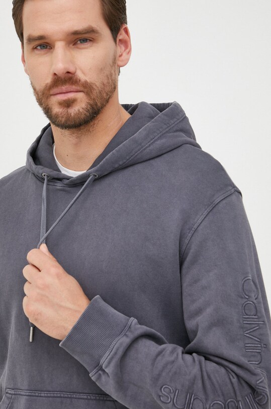Βαμβακερή μπλούζα Calvin Klein Jeans J30J320842.9BYY σκούρο μπλε