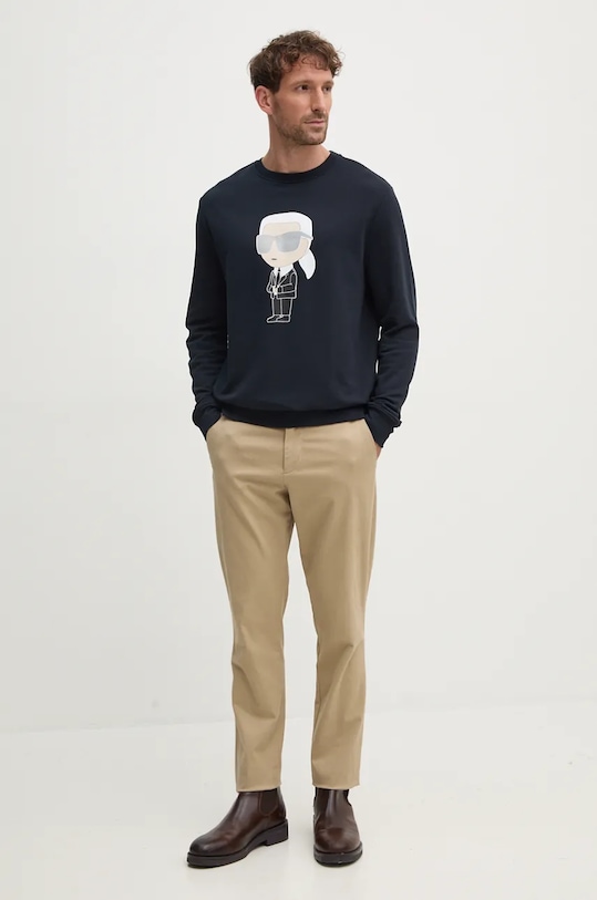 Bavlnená mikina Karl Lagerfeld 500951.705071 tmavomodrá AA00