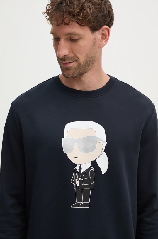 Karl Lagerfeld bluza bawełniana 500951.705071 granatowy 500951.705071