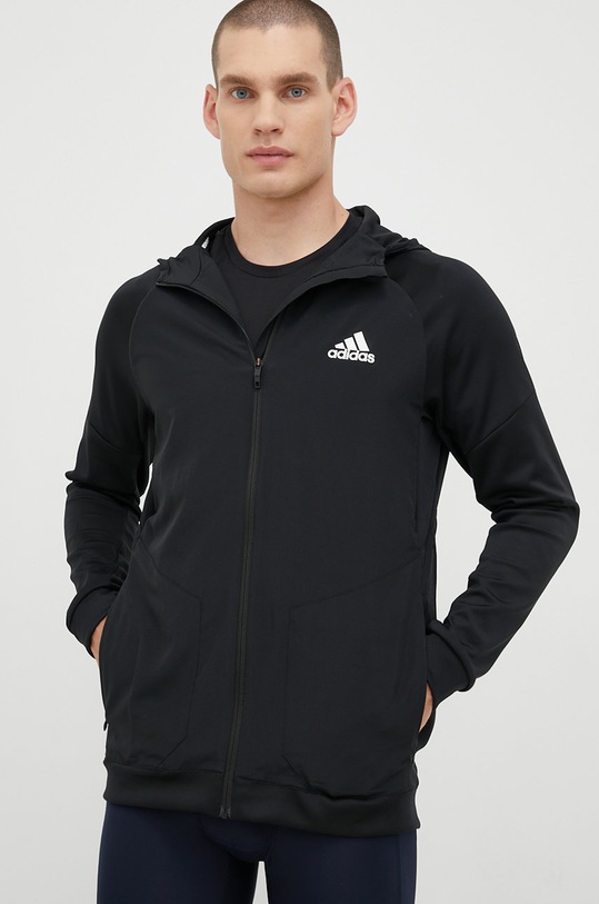 Tréningová mikina adidas Performance HA6366 čierna AW22