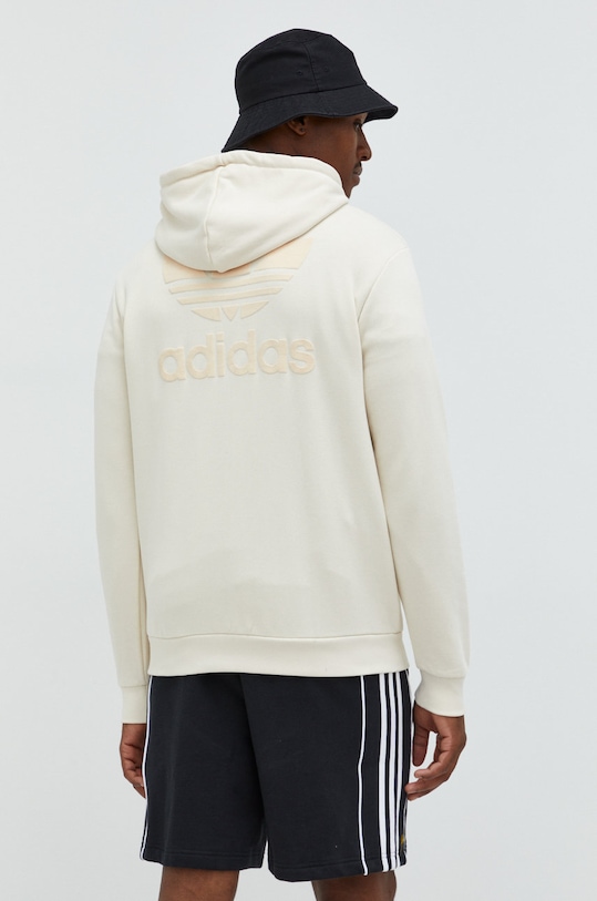 Oblečení Bavlněná mikina adidas Originals HK2790 béžová