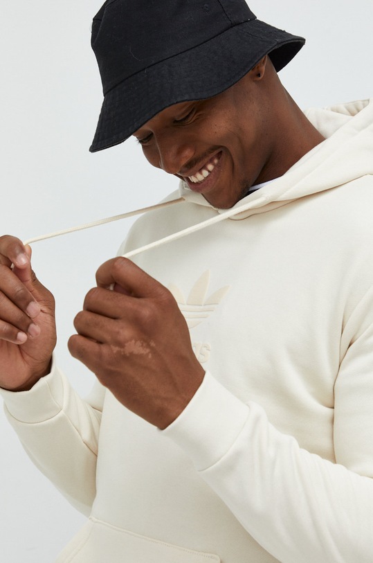 Bavlněná mikina adidas Originals béžová HK2790