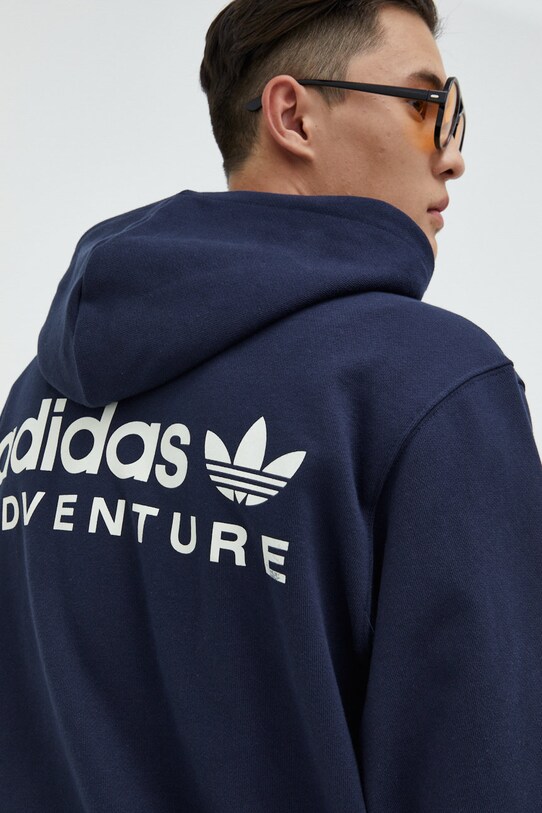 Одежда Хлопковая кофта adidas Originals HK5004 тёмно-синий