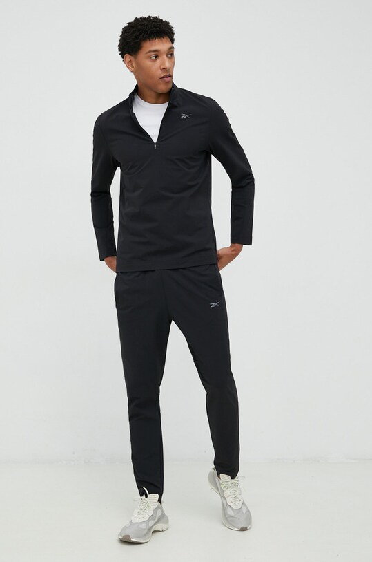 Reebok mânecă lungă de antrenament Performance HG6731 negru AW22