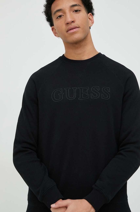 Guess bluza ALDWIN aplikacja czarny Z2YQ27.K9V31