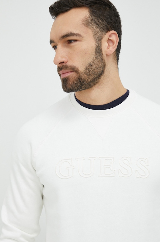 Guess bluza ALDWIN aplikacja biały Z2YQ27.K9V31