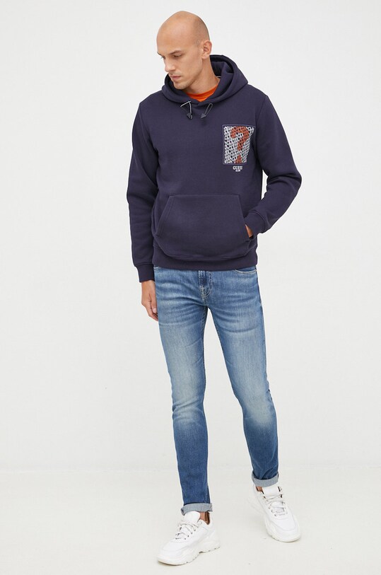 Guess bluza M2BQ20.KBD10 granatowy AW22