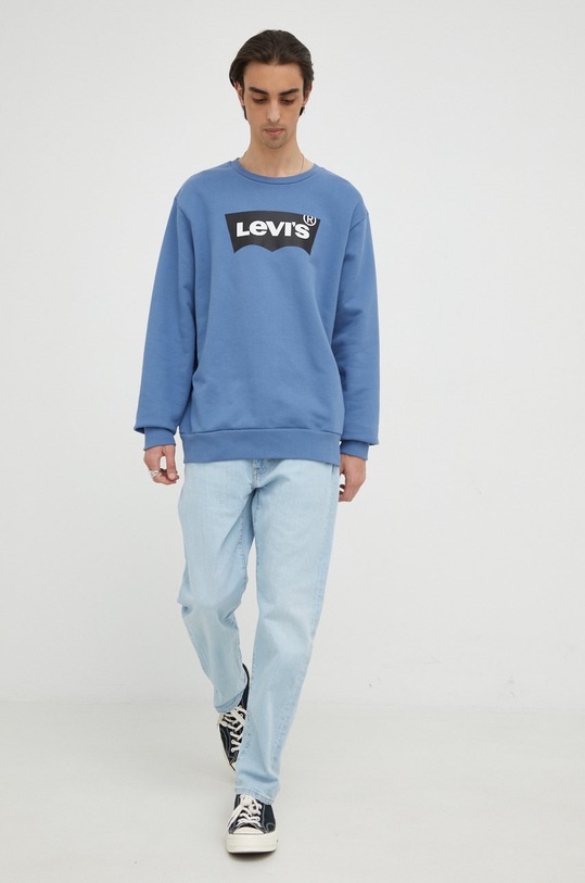 Levi's hanorac de bumbac 38423.0015 albastru AW22