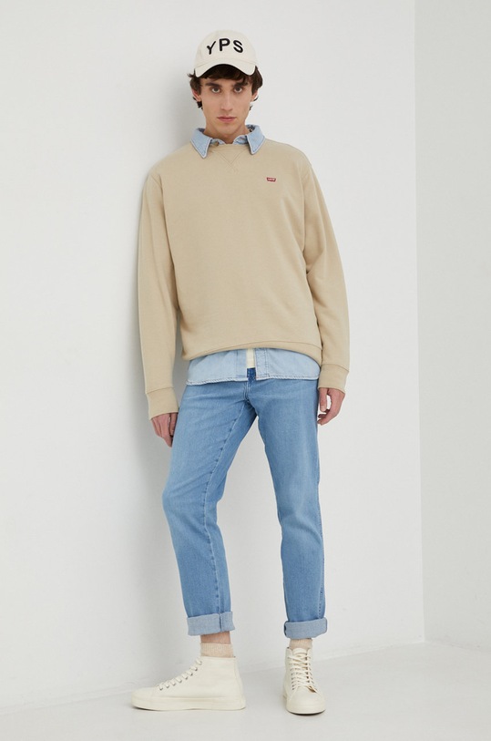 Levi's bluza bawełniana 35909.0020 beżowy AW22