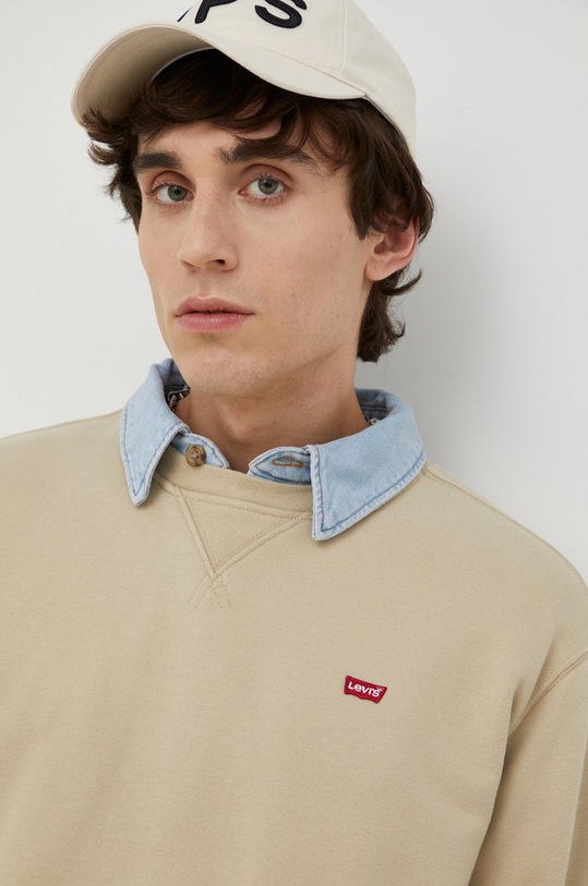 Levi's bluza bawełniana beżowy 35909.0020