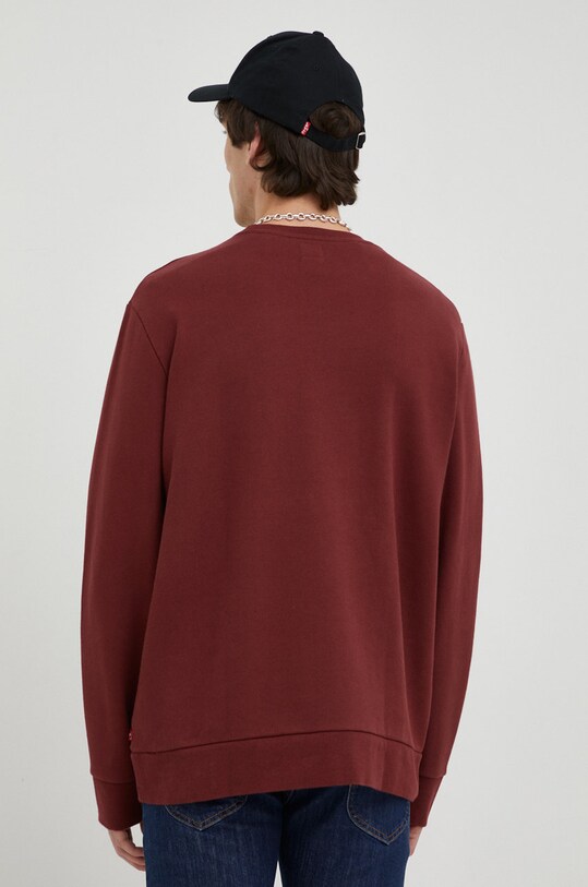 Oblečení Bavlněná mikina Levi's 38423.0016 burgundské