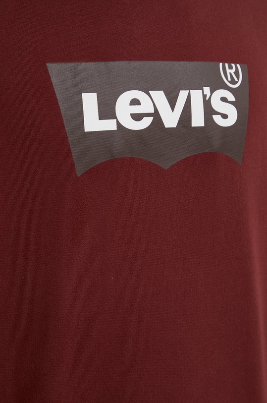 Levi's hanorac de bumbac 38423.0016 burgundia