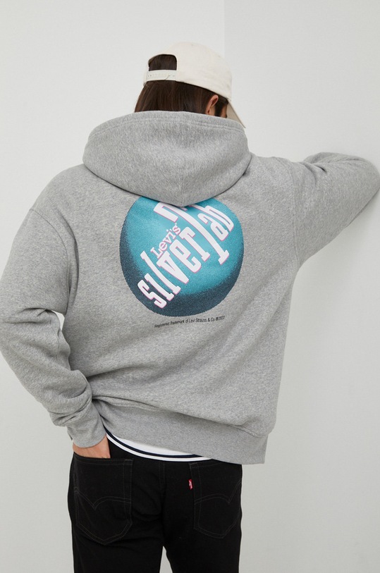 Суичър Levi's с качулка сив 38479.0138