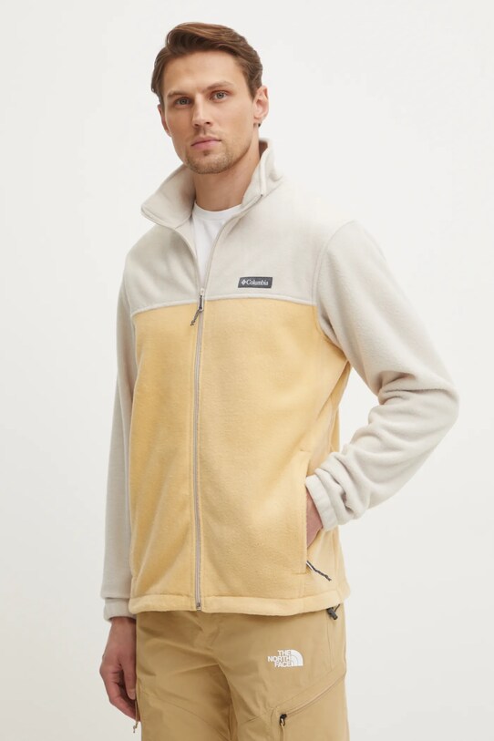 Columbia bluza sportowa Steens Mountain bez kaptura żółty 1476671