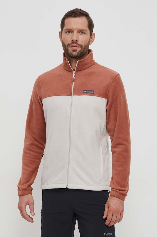 Sportovní mikina Columbia Steens Mountain 2.0 hladký červená 1476671
