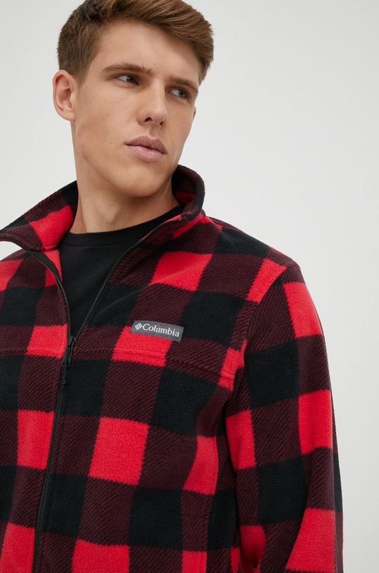 Sportovní mikina Columbia Steens Mtn Print červená 1478231