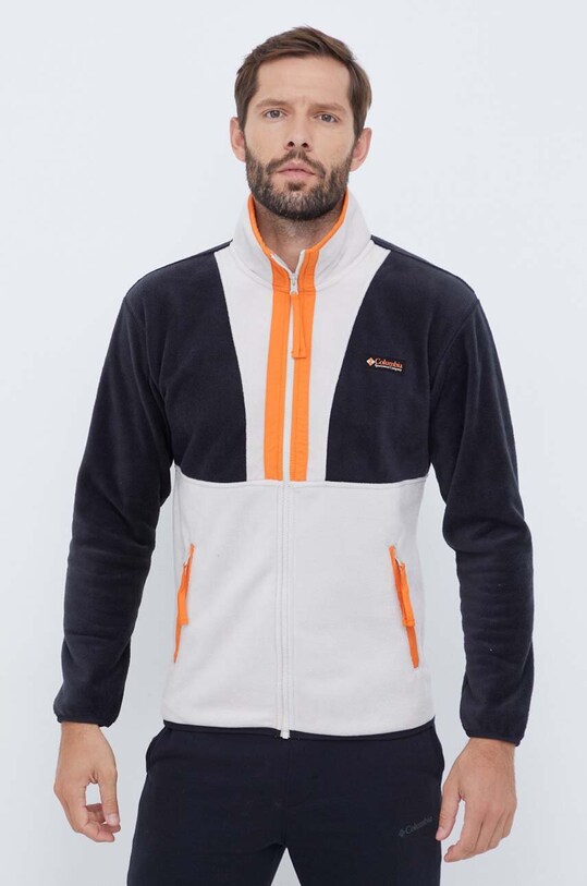 Columbia bluza M Back Bowl FZ Fleece bez kaptura beżowy 1872794
