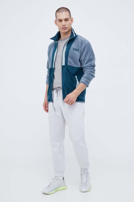 Columbia bluză M Back Bowl FZ Fleece 1872794 turcoaz AW23