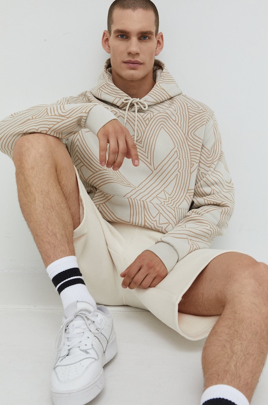 Кофта adidas Originals с капюшоном бежевый HI2965