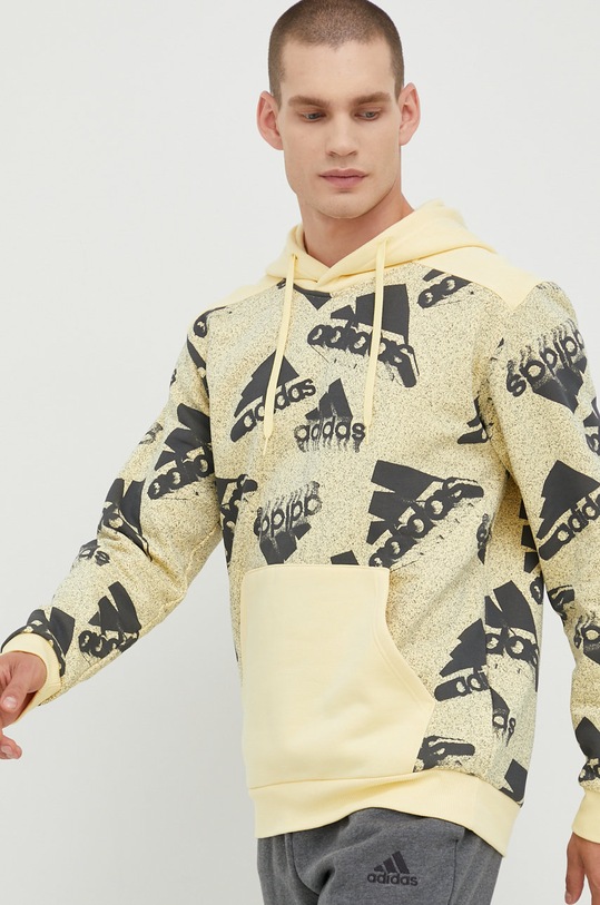 adidas bluza wzorzyste żółty HK0367