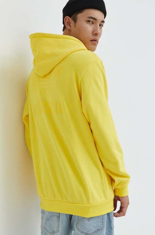 Дрехи Памучен суичър adidas Originals HK2791 жълт