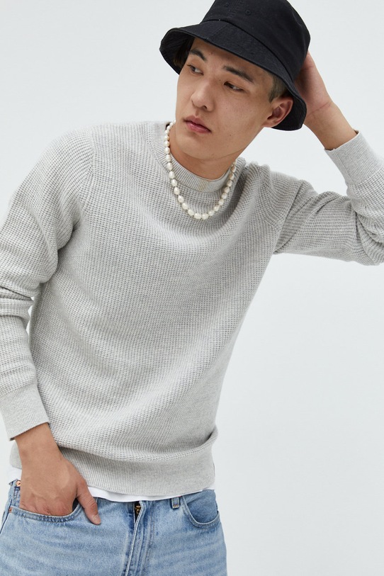 Superdry sweter bawełniany pozostałe szary M6110459A.7AR
