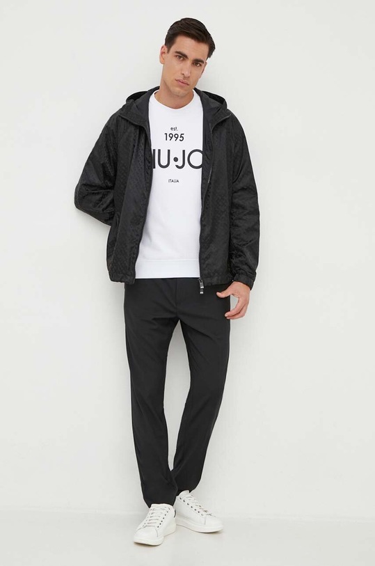 Bavlněná mikina Liu Jo M000P203ESTCREW bílá SS24