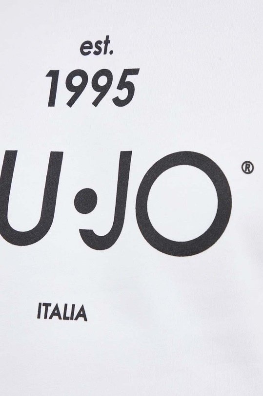 Bavlněná mikina Liu Jo M000P203ESTCREW bílá