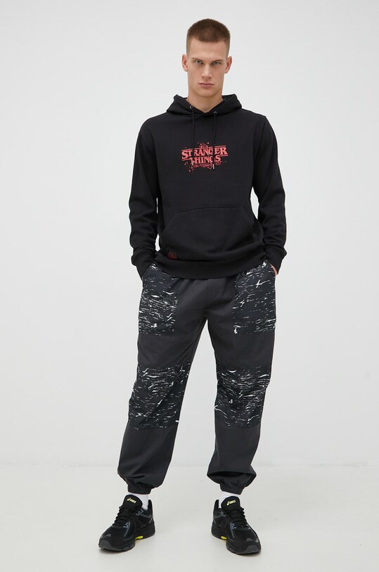 Quiksilver bluza x Stranger Things EQYFT04726 czarny AW22