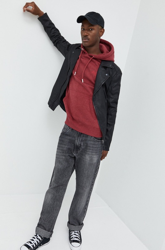 Bluza Superdry M2011951A.5XY bordo AW22