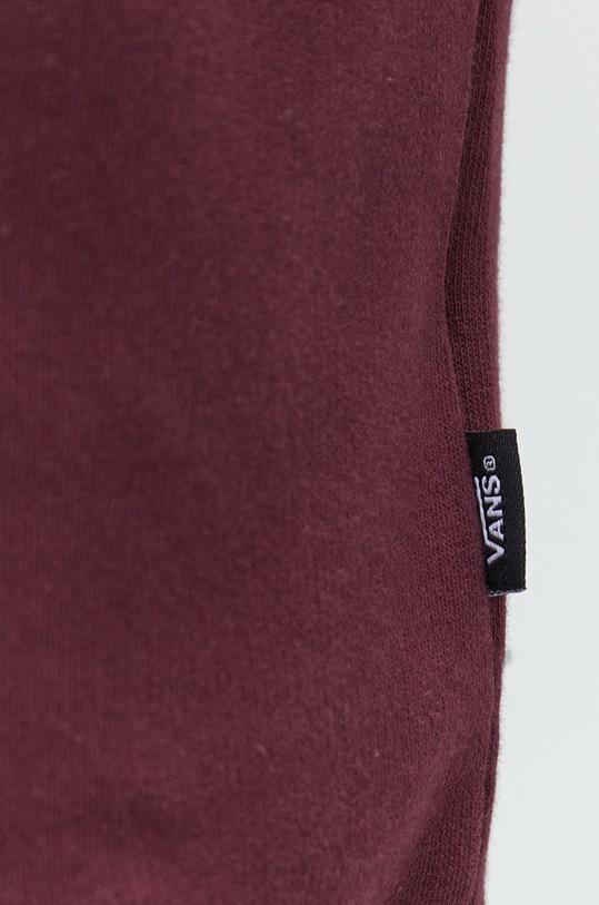 Bavlněná mikina Vans burgundské VN0A456A4QU1