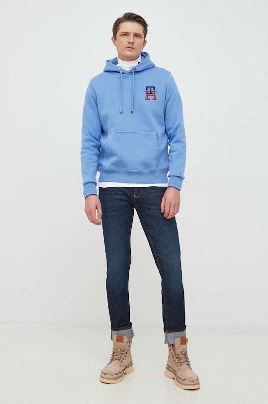 Mikina Tommy Hilfiger MW0MW28677.9BYY modrá AW22