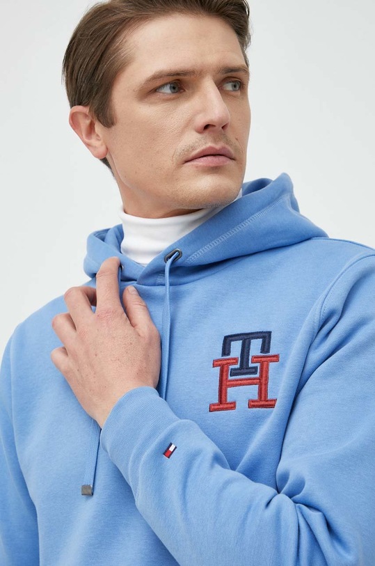 Mikina Tommy Hilfiger modrá MW0MW28677.9BYY