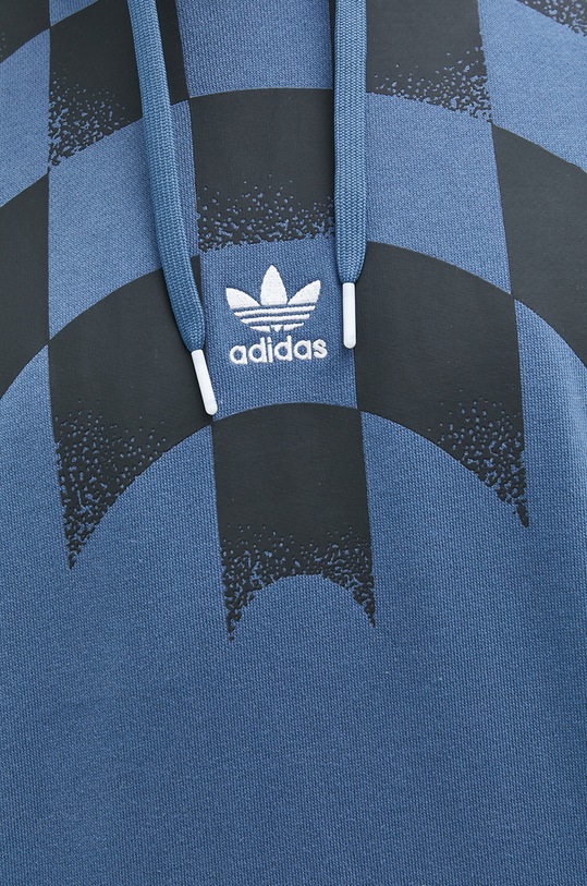 adidas Originals hanorac de bumbac HK7356 albastru