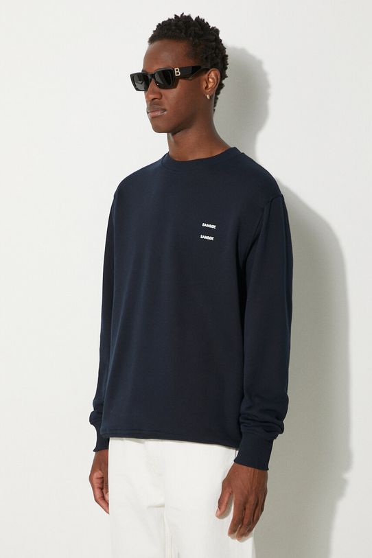 Samsoe Samsoe cotton sweatshirt navy M22300127