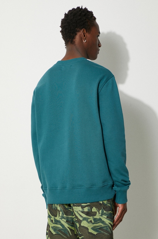 Oblečení Bavlněná mikina Samsoe Samsoe JOEL M22300127 tyrkysová