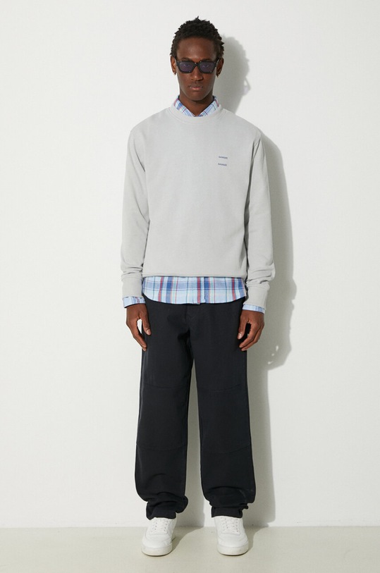 Bavlněná mikina Samsoe Samsoe JOEL M22300127 šedá AW24