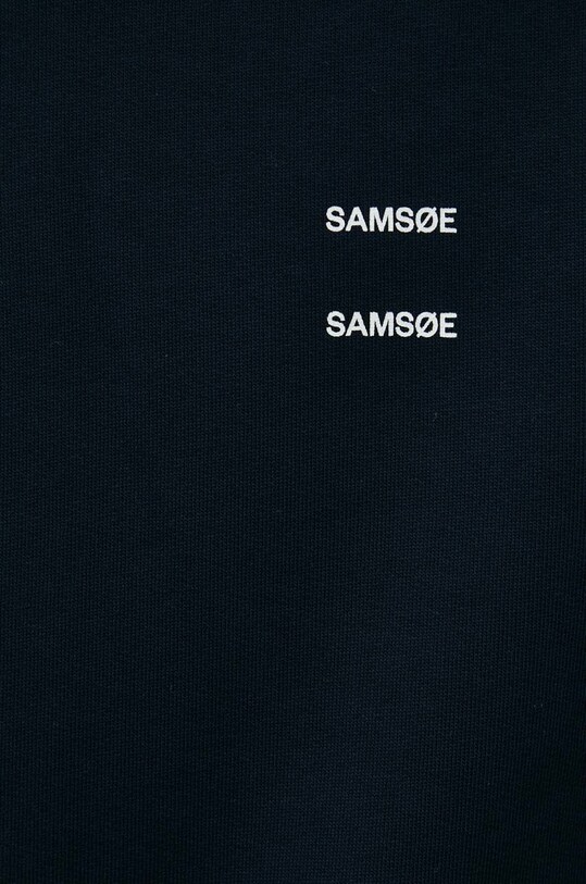 Bavlněná mikina Samsoe Samsoe JOEL M22300127 námořnická modř