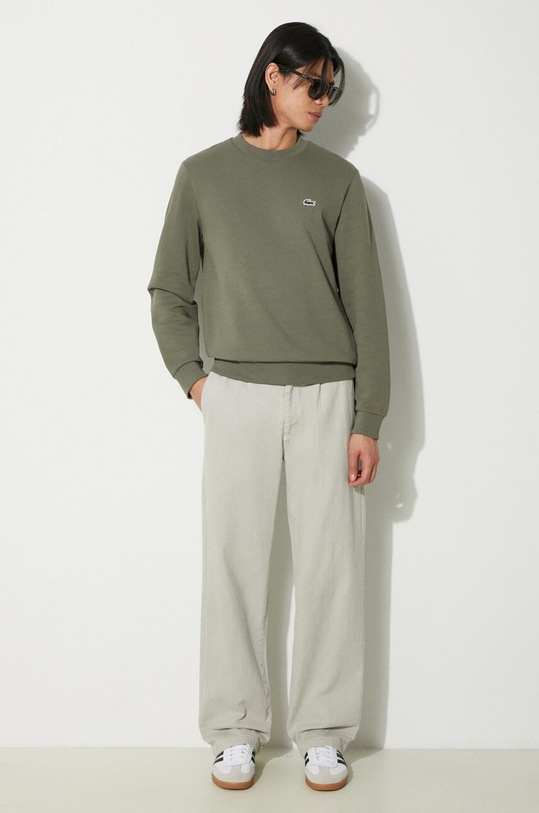 Lacoste sweatshirt SH9608 green SS26