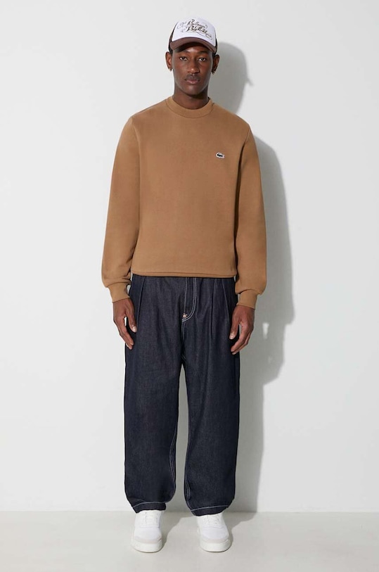 Mikina Lacoste SH9608 hnedá NC25