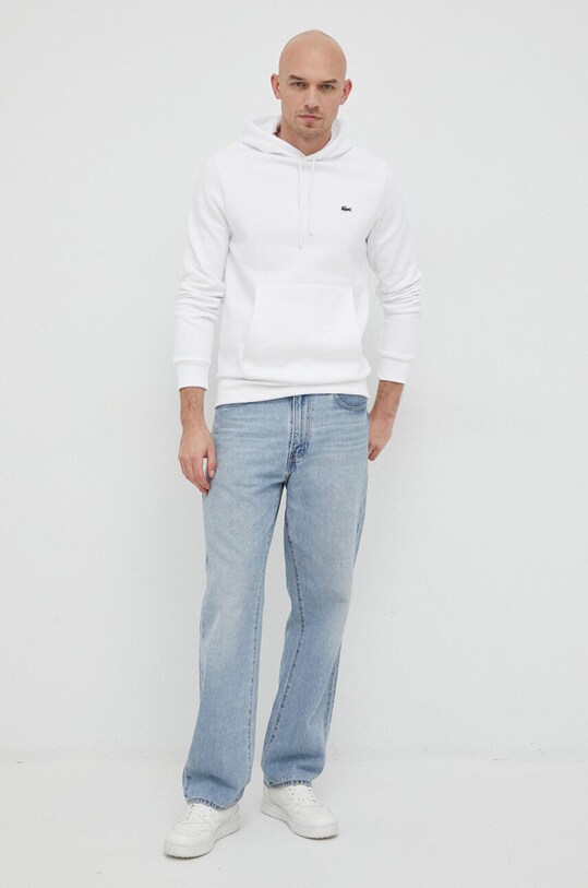 Mikina Lacoste SH9623 bílá AW24
