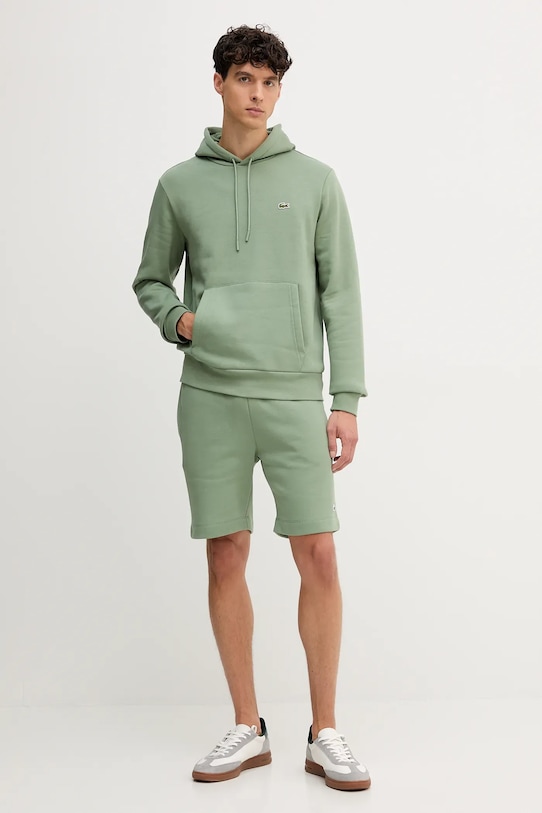 Суичър Lacoste SH9623 зелен AW25