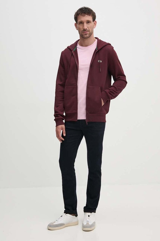 Кофта Lacoste SH9626 бордо SS25