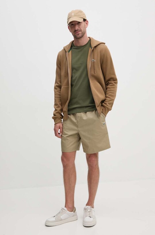Lacoste bluza SH9626 maro SS25