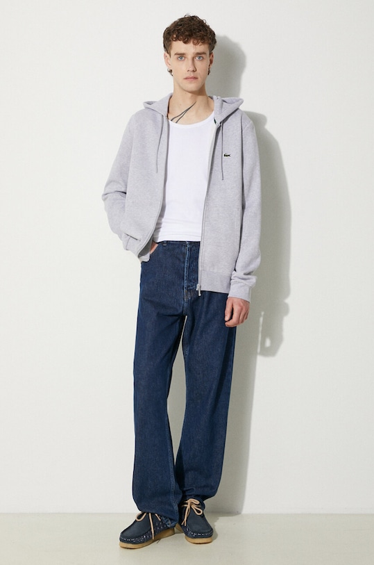 Lacoste sweatshirt SH9626 gray AW25