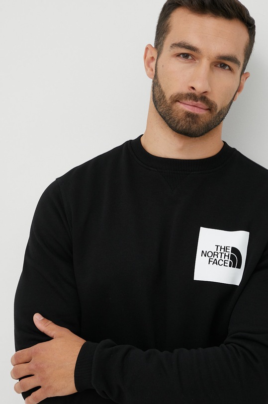 Bavlnená mikina The North Face Fine Crew NF0A7X1LJK31 čierna